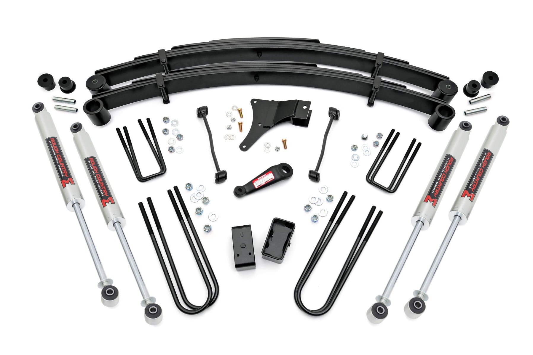 4-Zoll-Lift Kit | Distanzblöcke hinten | M1-Stoßdämpfer | Ford F-250/F-350 Super Duty 4WD (1999)