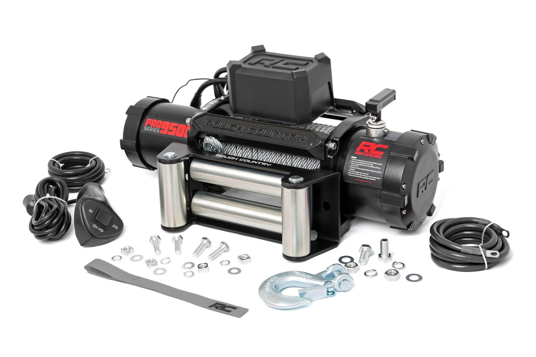 9500-Lb-Seilwinde der Pro-Serie | Stahlseil