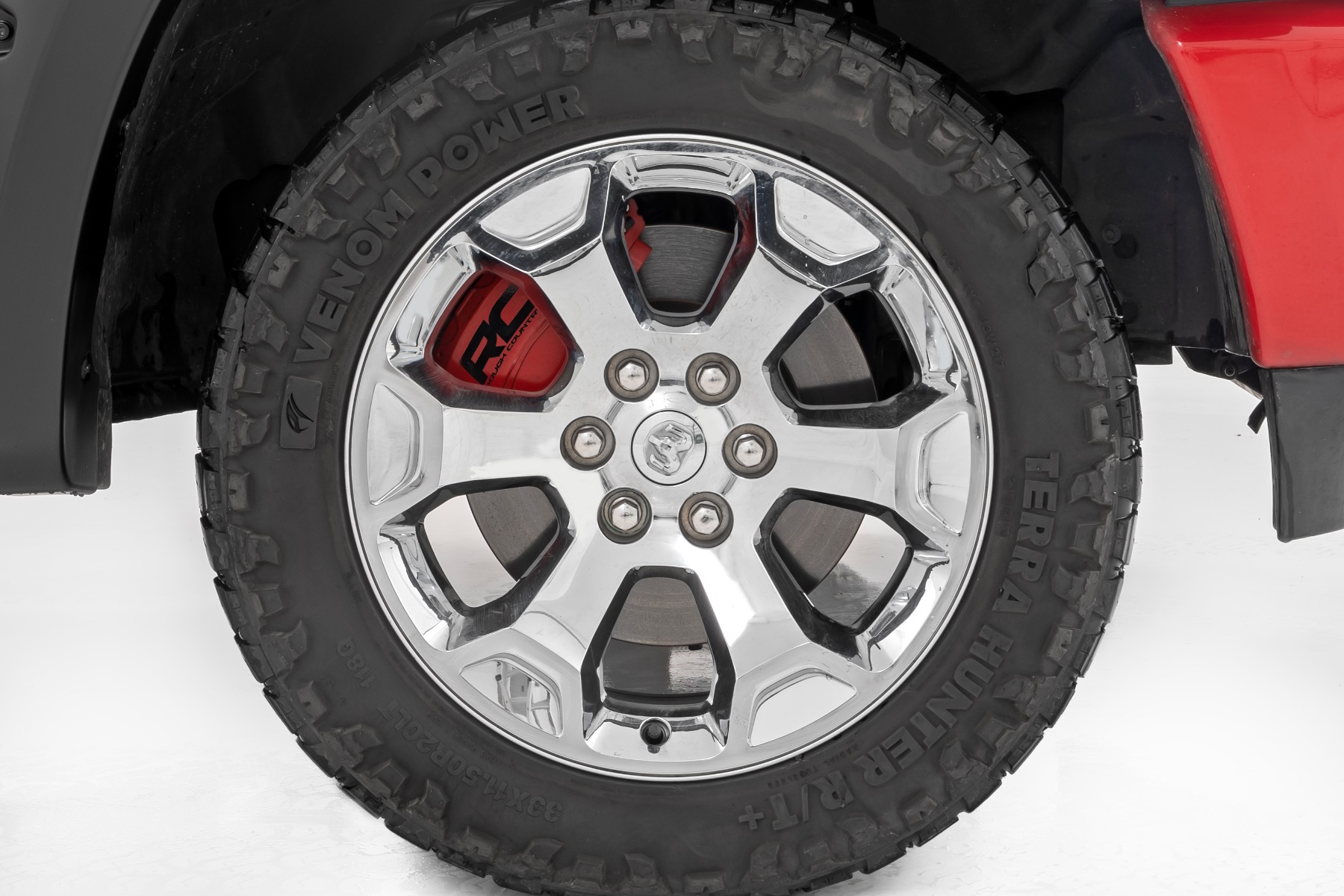 Bremssattelabdeckungen | Vorne und hinten | Rot | RAM 1500 2WD/4WD (2019–2026) — Bild 3