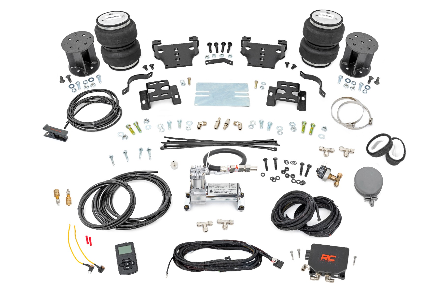 Luftfeder-Set mit Kompressor | Funkfernbedienung | 6-Zoll-Lift Kit | Chevy/GMC 2500HD (01–10)