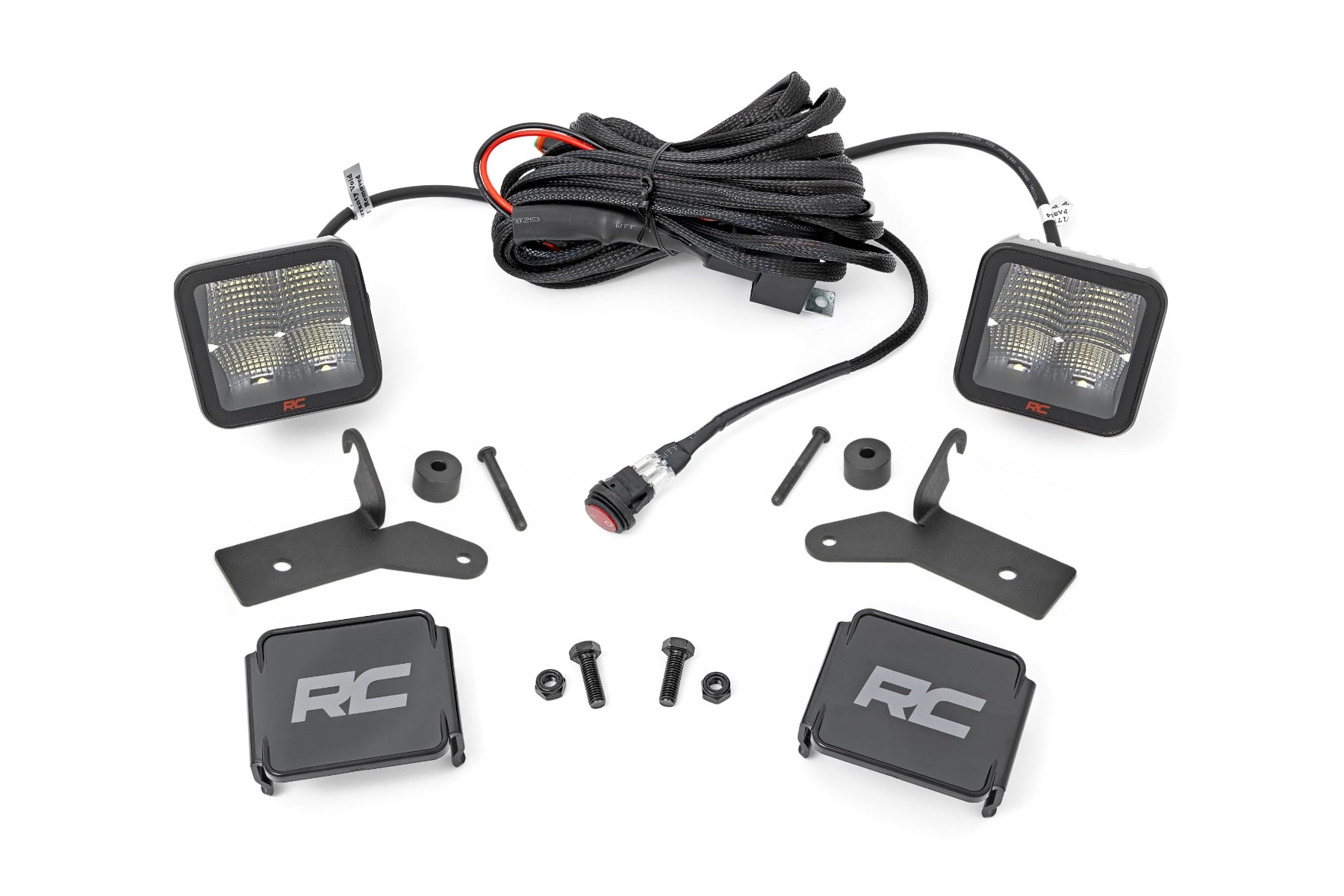 LED-Beleuchtungsset | Scharnierbefestigung | 2 Zoll Spectrum-Paar | Jeep Gladiator JT/Wrangler JL (18–26)