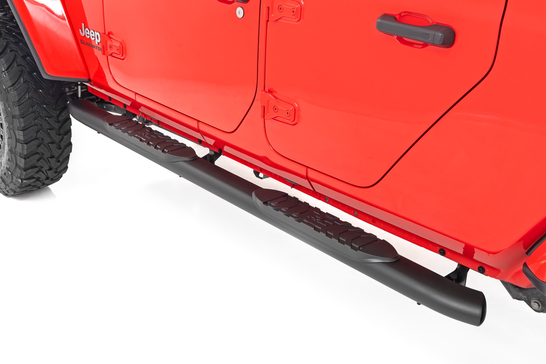Ovale Nerf-Trittstufen | Schwarz | Jeep Gladiator JT 4WD (2020–2026)