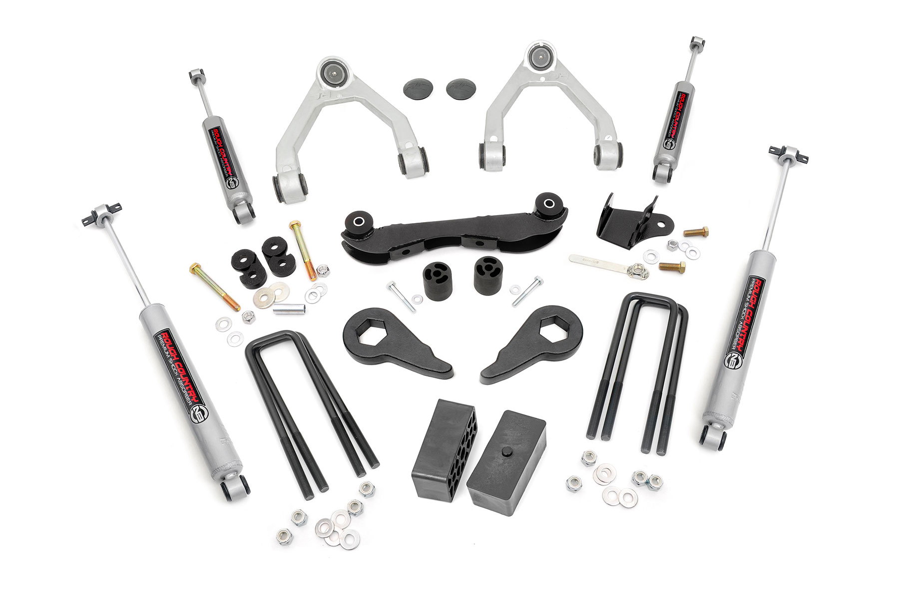 2-3-Zoll-Lift Kit | Hintere Distanzblöcke | Chevy/GMC 1500 Pickup & SUV mit Allradantrieb (1988–1999)