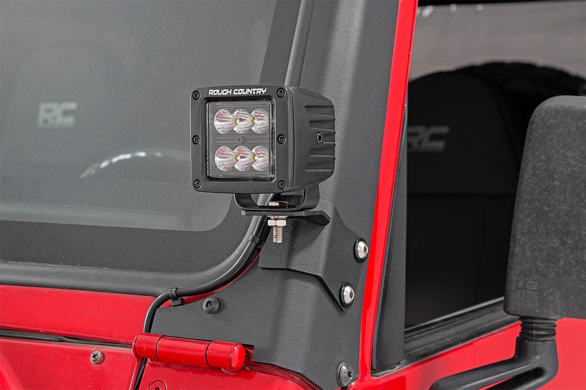 LED-Lichthalterung | Unterer A-Holm | Pod | Jeep Wrangler TJ (97–06)/Wrangler Unlimited (04–06) — Bild 4