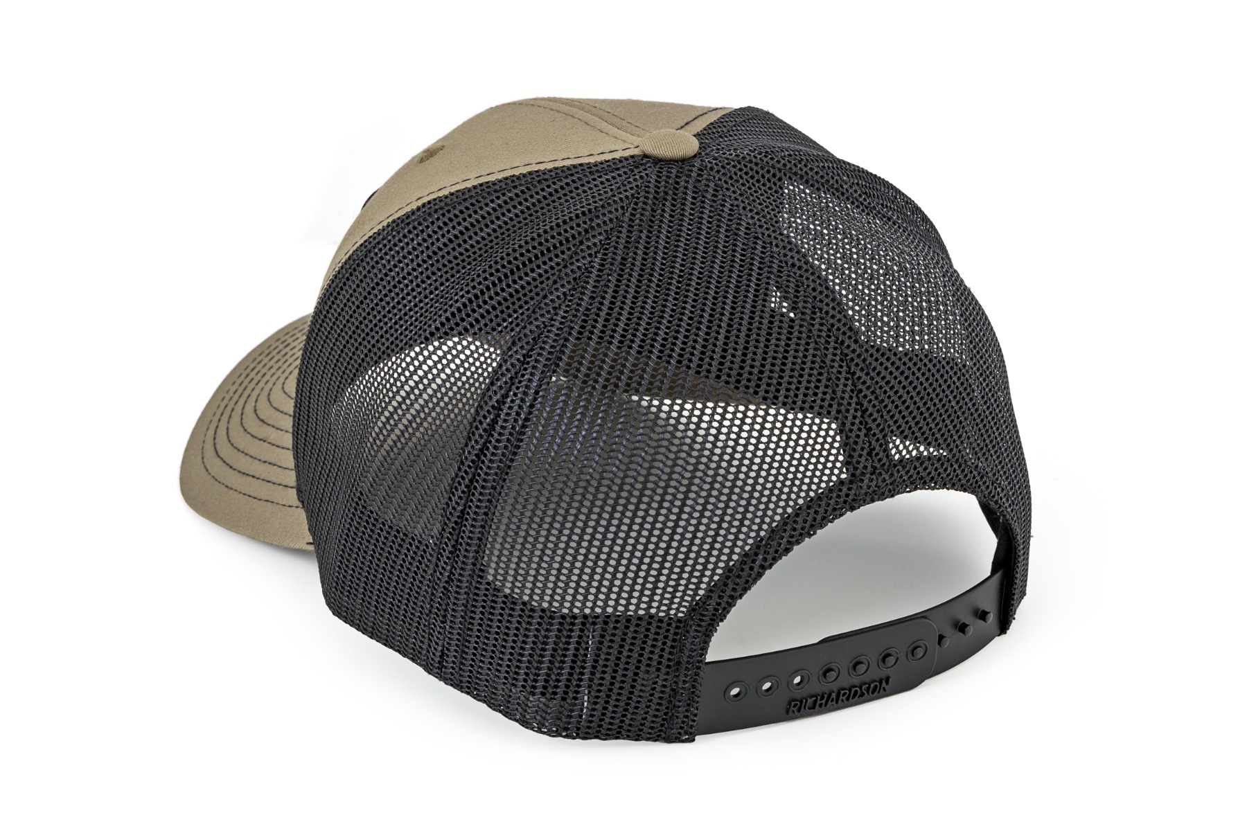 Rough Country-Kappe | Schwarzes Netzgewebe | Rough Country-Aufnäher | Braun/Leder – Richardson 112 — Bild 2