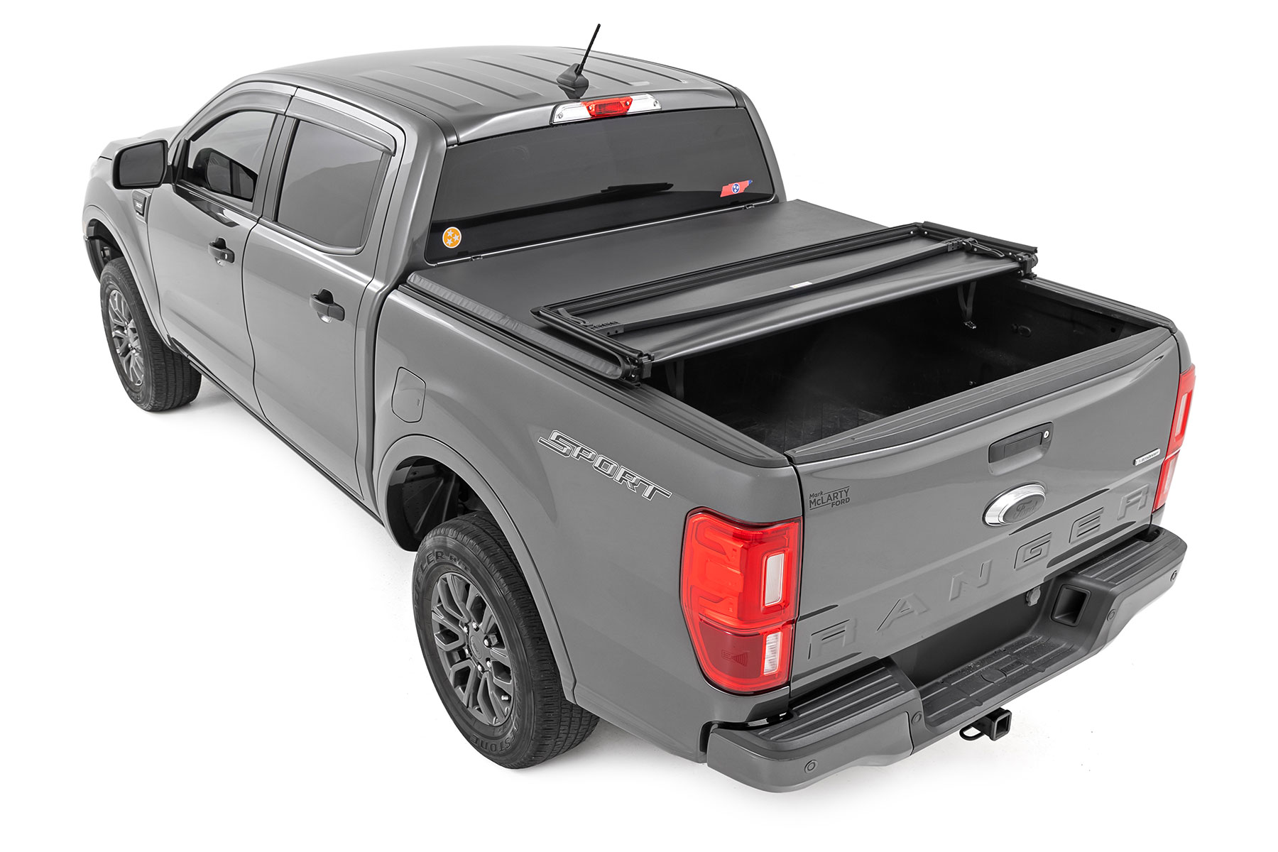 Weiche, dreifach faltbare Ladeflächenabdeckung | 5' Ladefläche | Ford Ranger 2WD/4WD (2019–2023) — Bild 3