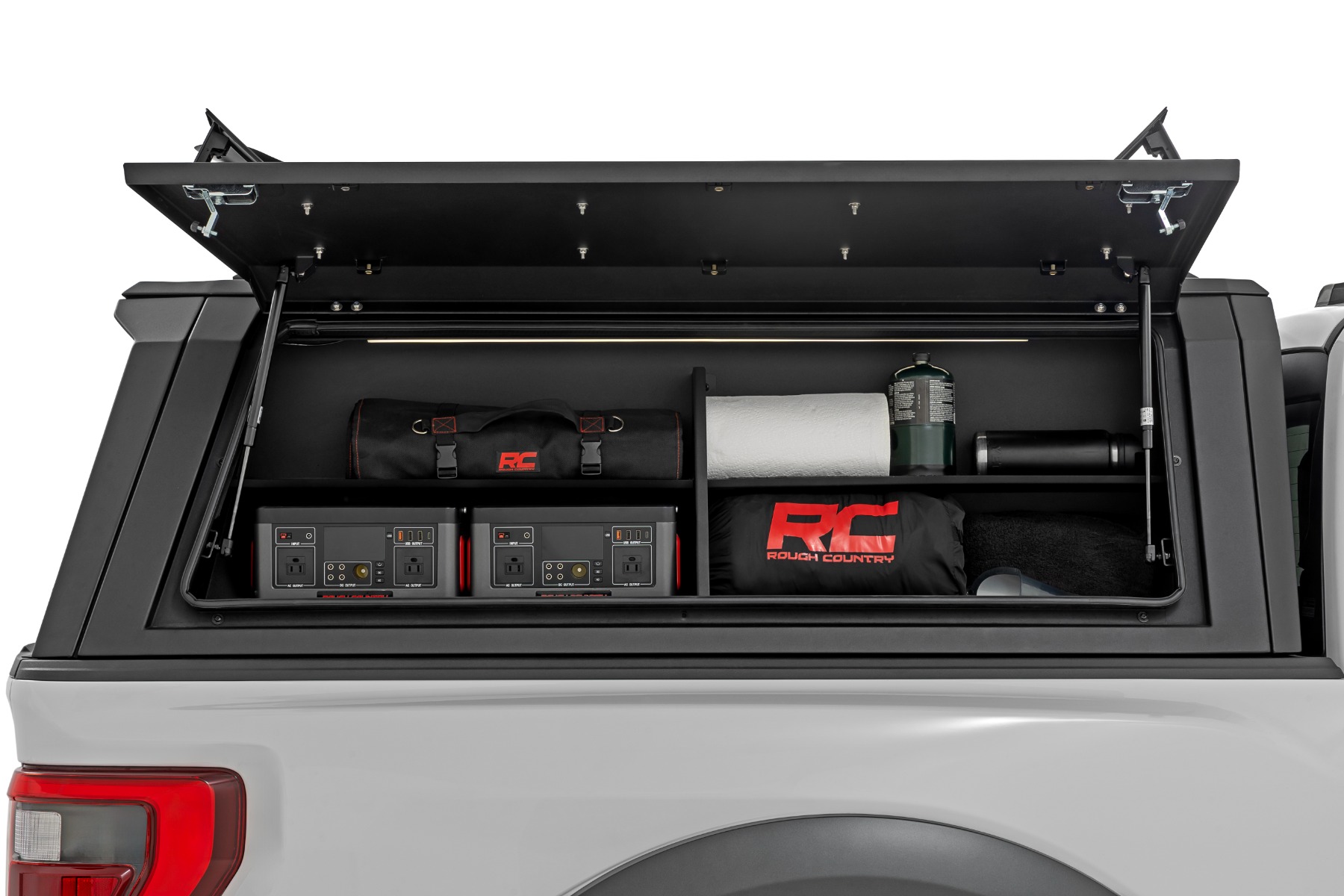Bed Cap Side Shelf Storage Bin | Passengers Side | Multiple Makes & Models (Chevy/Ford/GMC/Ram) — Bild 2