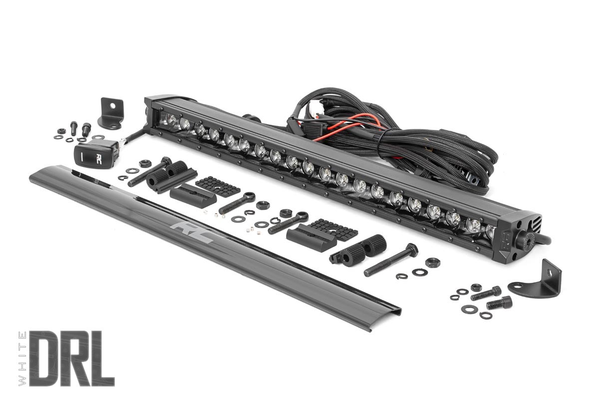 20 Inch Black Series LED Light Bar | Single Row | Cool White DRL — Bild 2