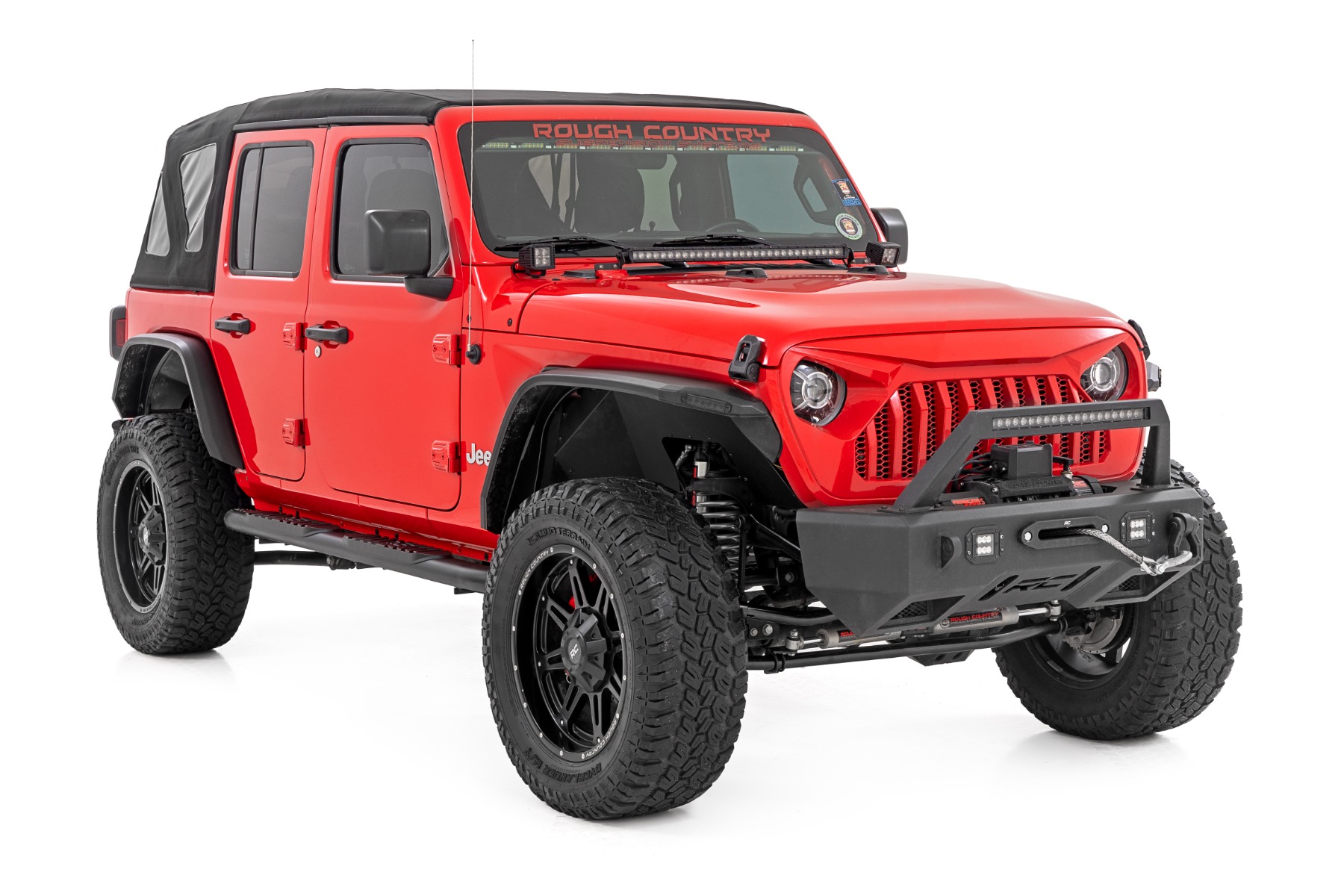 Ovale Nerf-Trittstufen | 4-türig | Schwarz | Jeep Wrangler Unlimited 4WD (2018–2026) — Bild 2