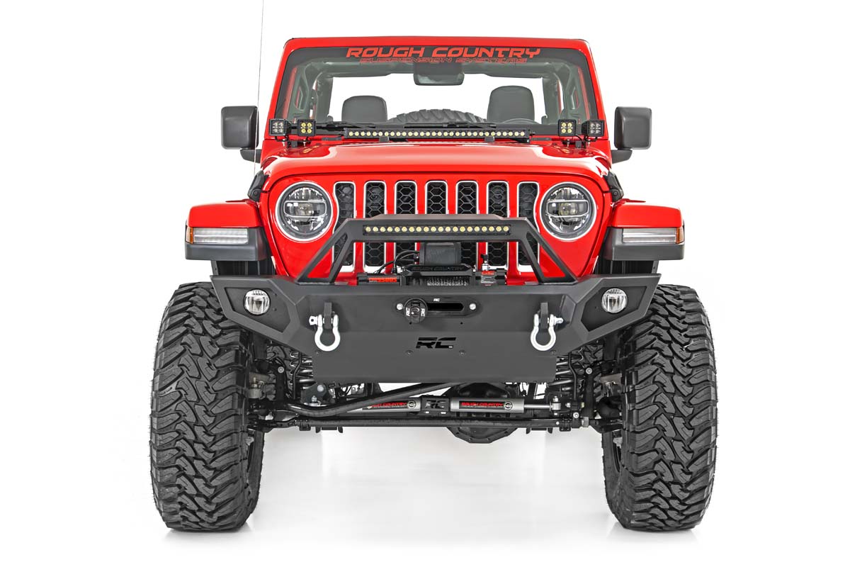 4er-LED-Lichtset | Montage an der Motorhaube | 2 Zoll Schwarz, paarweise | Spot | Jeep Gladiator JT/Wrangler JL (18–26) — Bild 6