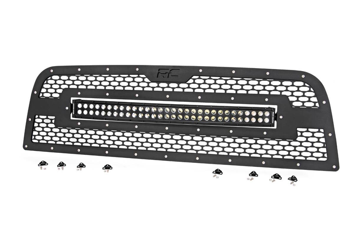 Kühlergrill | 30 Zoll Zweireihige LED-Leuchten | Schwarz | RAM 2500/3500 2WD/4WD (2013–2018) — Bild 2