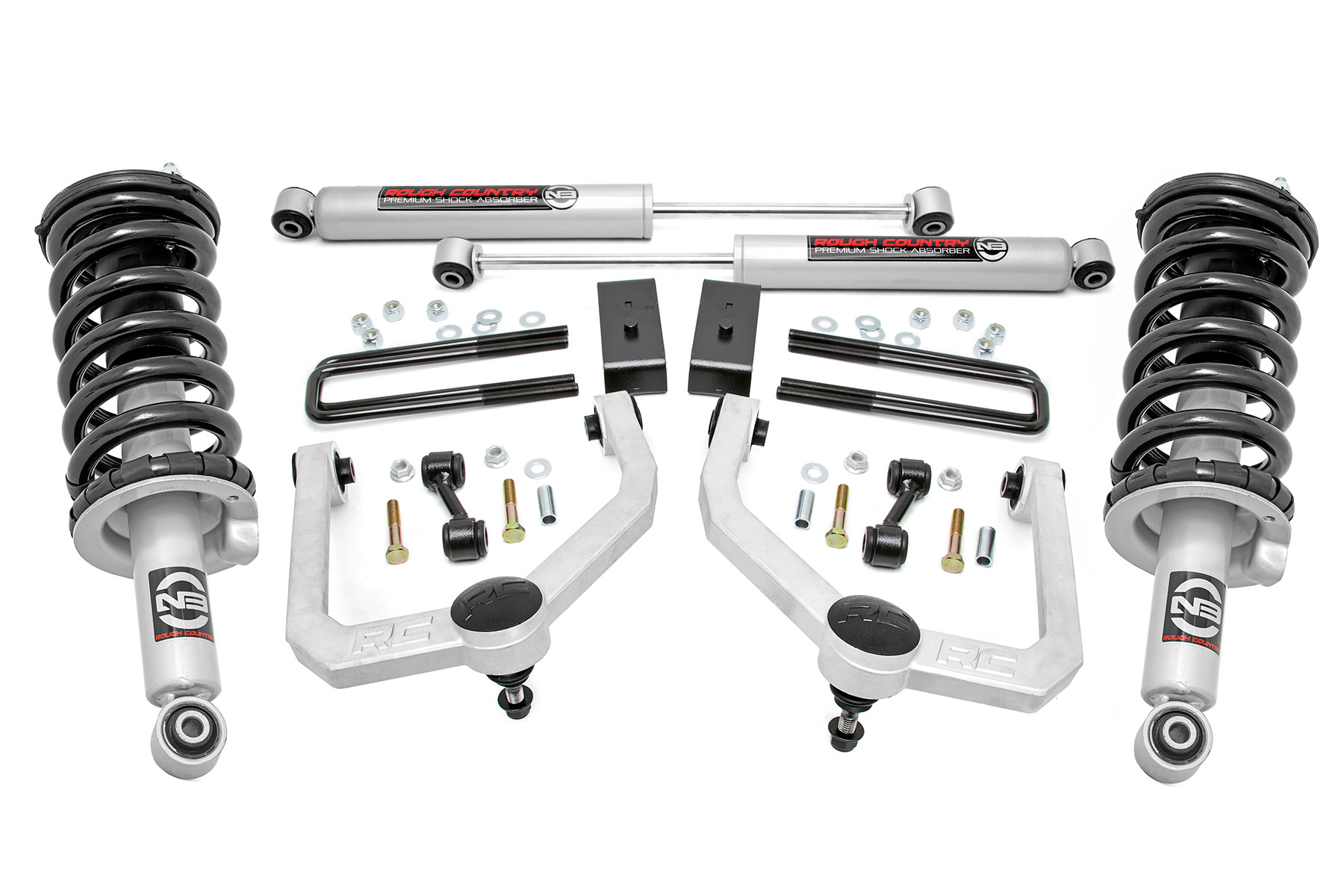 3-Zoll-Lift Kit | N3-Federbeine und Stoßdämpfer | Nissan Titan 4WD (2017–2024)