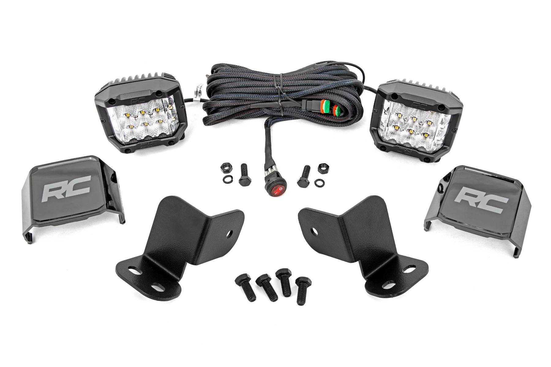 LED-Beleuchtungsset | Heckmontage | 3 Zoll Verchromtes Paar | Weitwinkel | Segway 570 F — Bild 1