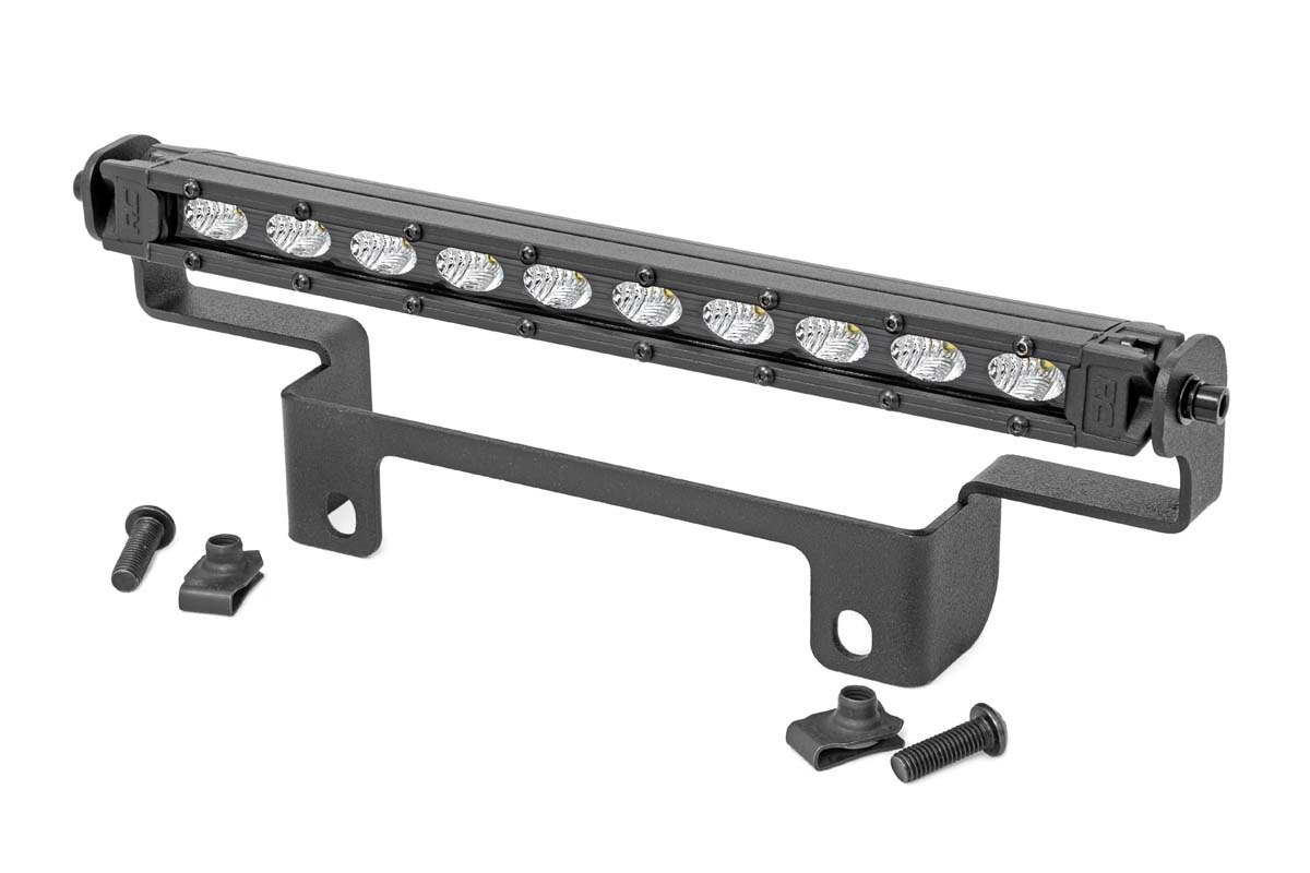 LED-Beleuchtungsset | Stoßstangenmontage | 10 Zoll Schwarz, schlanke Ausführung | Honda Pioneer 1000