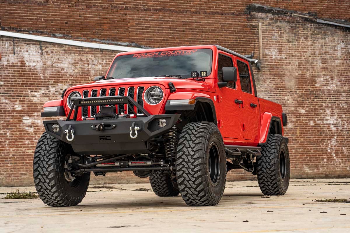 4er-LED-Lichtset | Montage an der Motorhaube | 2 Zoll Schwarz, paarweise | Spot | Jeep Gladiator JT/Wrangler JL (18–26) — Bild 3