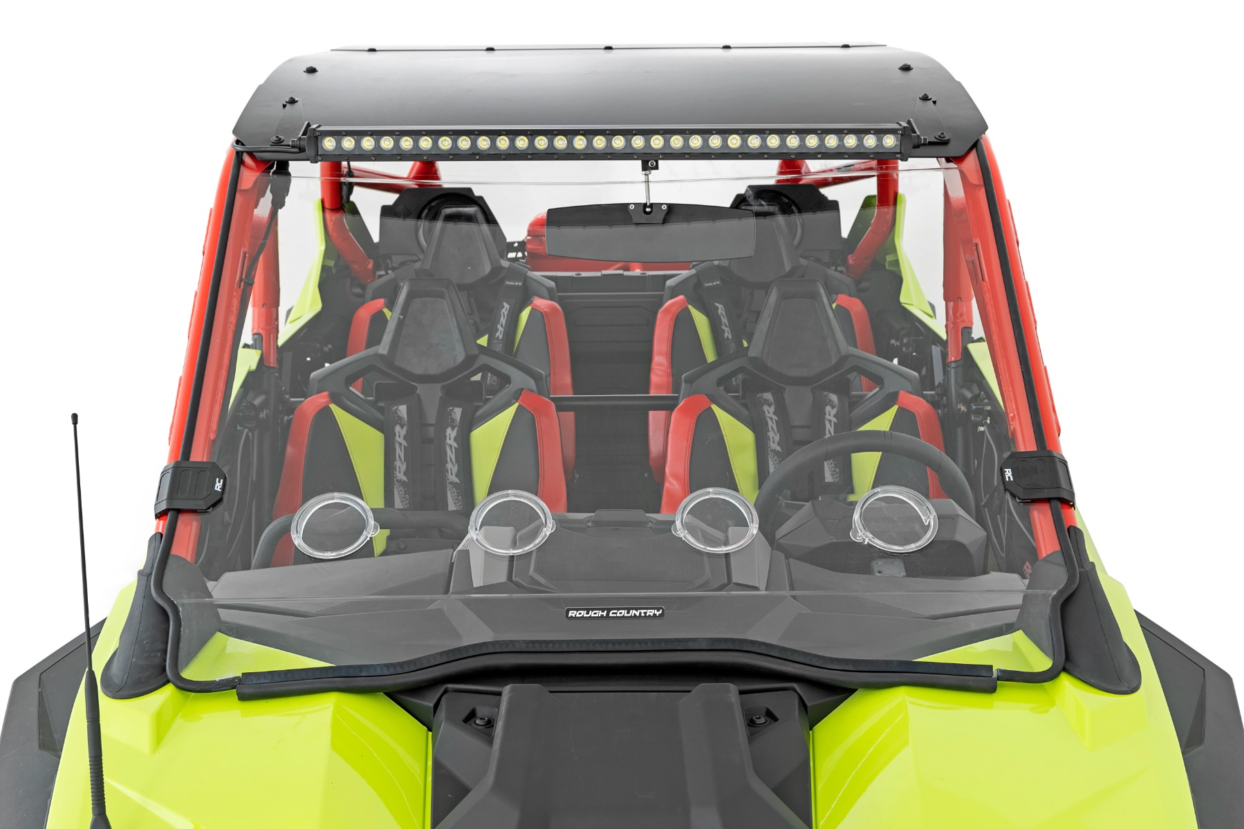 Belüftete Vollwindschutzscheibe | Kratzfest | Polaris RZR Turbo R — Bild 2