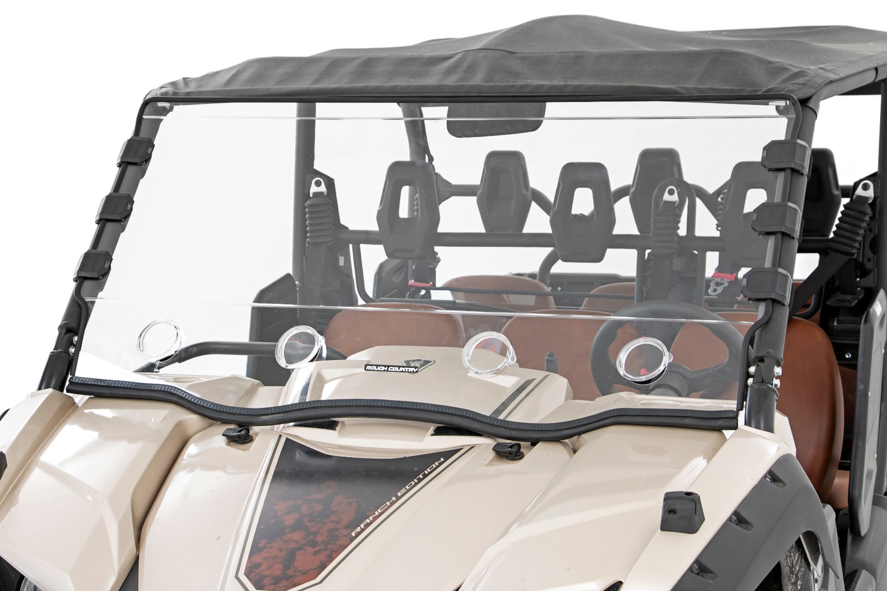 Belüftete Vollwindschutzscheibe | Kratzfest | Yamaha Viking 700