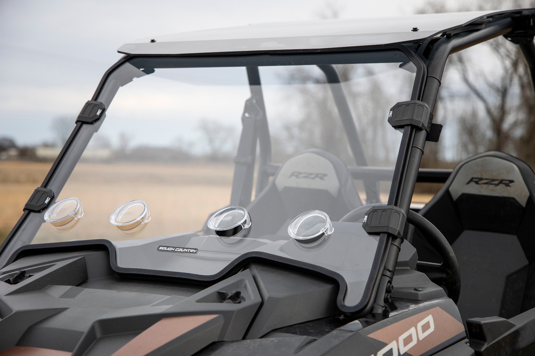 Belüftete Vollwindschutzscheibe | Kratzfest | Polaris RZR XP 1000 — Bild 5