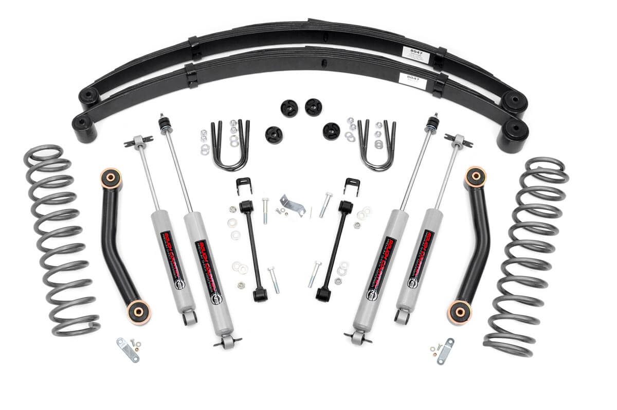 4,5-Zoll-Lift Kit | RR-Federn | Jeep Cherokee XJ 2WD/4WD (1984–2001)