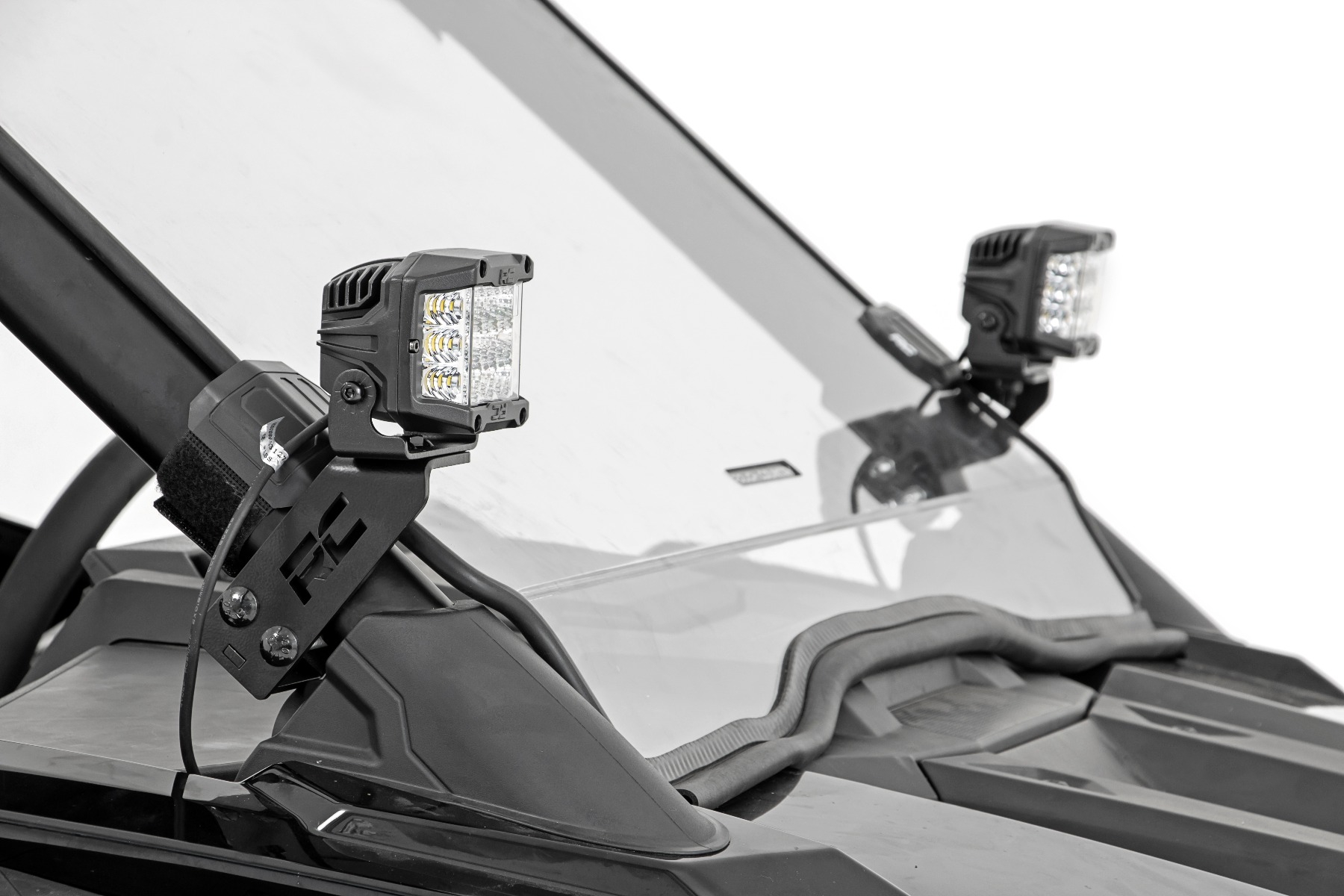 LED Light Kit | "A" Pillar Mount | 2" Black Pair | Spot | Polaris RZR PRO XP — Bild 2