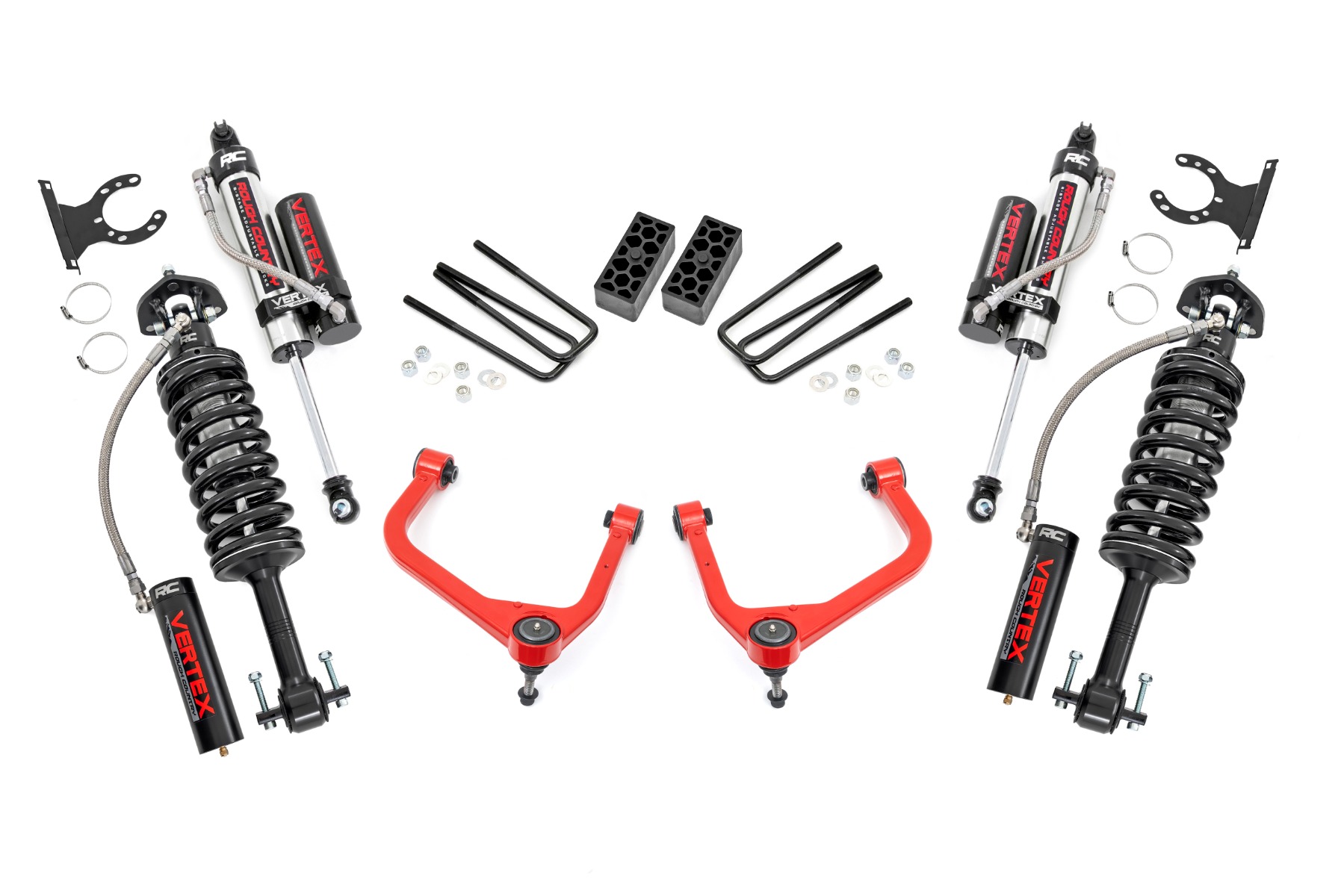 3.5 Inch Lift Kit | Vertex | GMC Sierra 1500 2WD/4WD (2019-2024) | Red