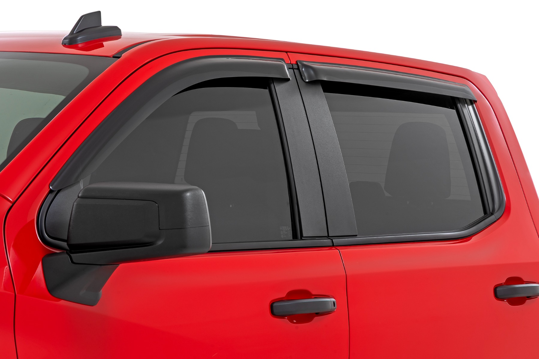 Seitenfenster-Windabweiser | Aufklebbarer Regenschutz | Chevy/GMC 1500/2500HD/3500HD (2019–2026)