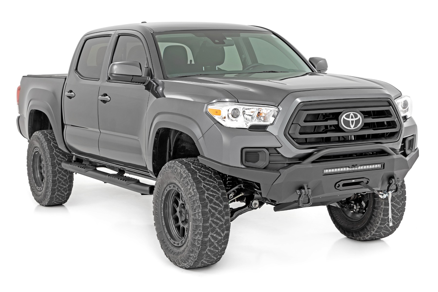 Ovale Nerf-Trittstufe | Doppelkabine | Schwarz | Toyota Tacoma 2WD/4WD (2005–2023) — Bild 2