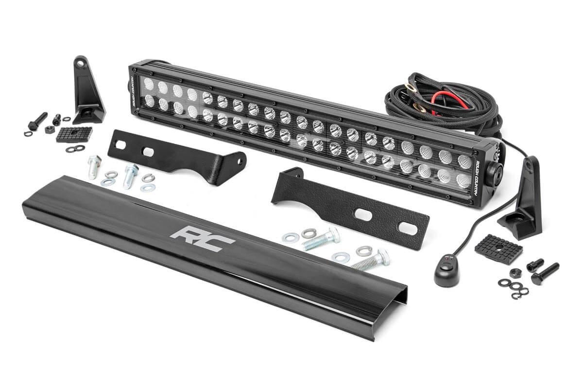 LED-Beleuchtungsset | Stoßstangenmontage | 20 Zoll Schwarz, zweireihig | Jeep Grand Cherokee WK2 (2011–2020)