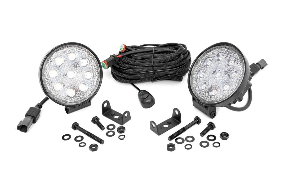 4-Zoll-LED-Leuchte der Chrome-Serie | Rund | Paar — Bild 3