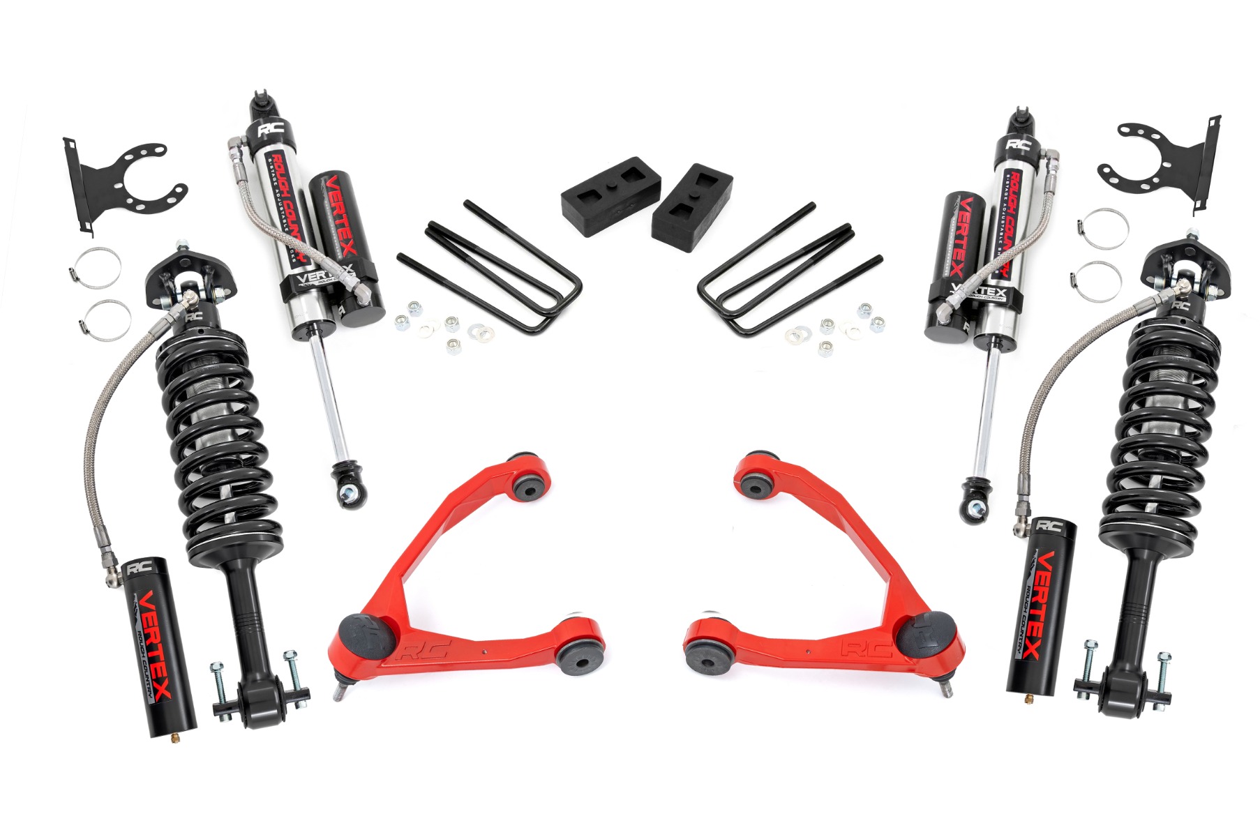 3,5 Zoll Lift Kit | Geschmiedete obere Querlenker | Stahlguss | Vertex | Chevy/GMC 1500 (07–13)