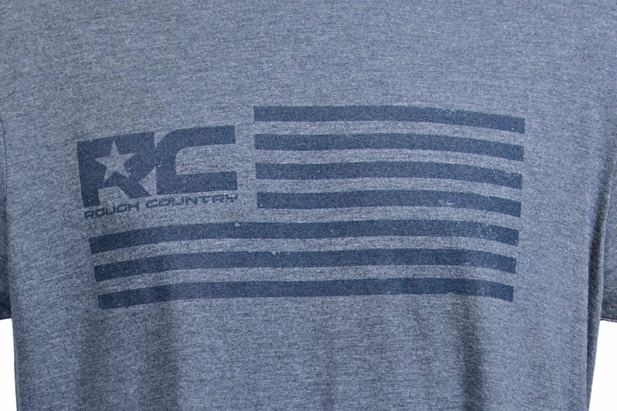 Rough Country T-Shirt | Amerikanische Flagge | Blau | XL — Bild 2