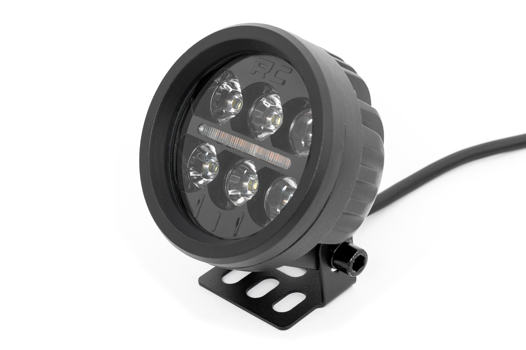 Black Series Round LED Light Pair | 3.5 Inch | Amber DRL — Bild 2