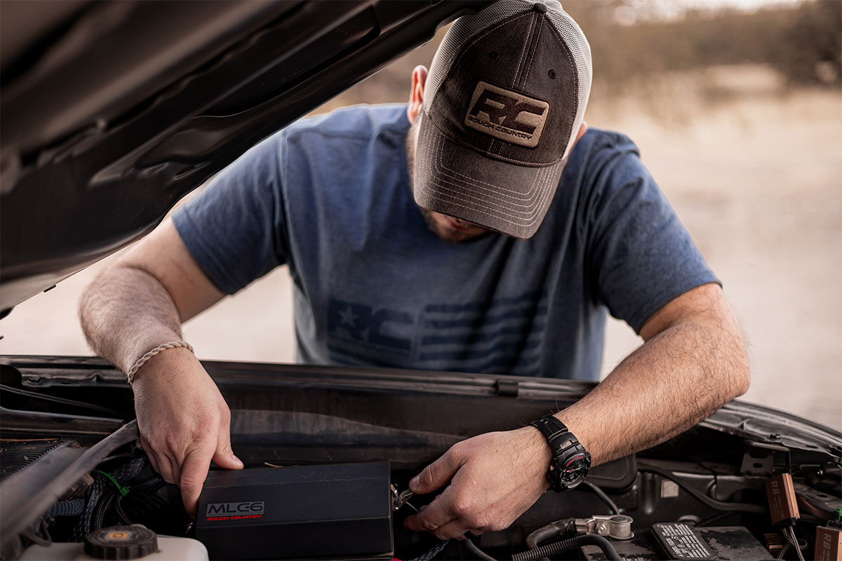 Rough Country Hat | Mesh | Brown Patch | Brown — Bild 5