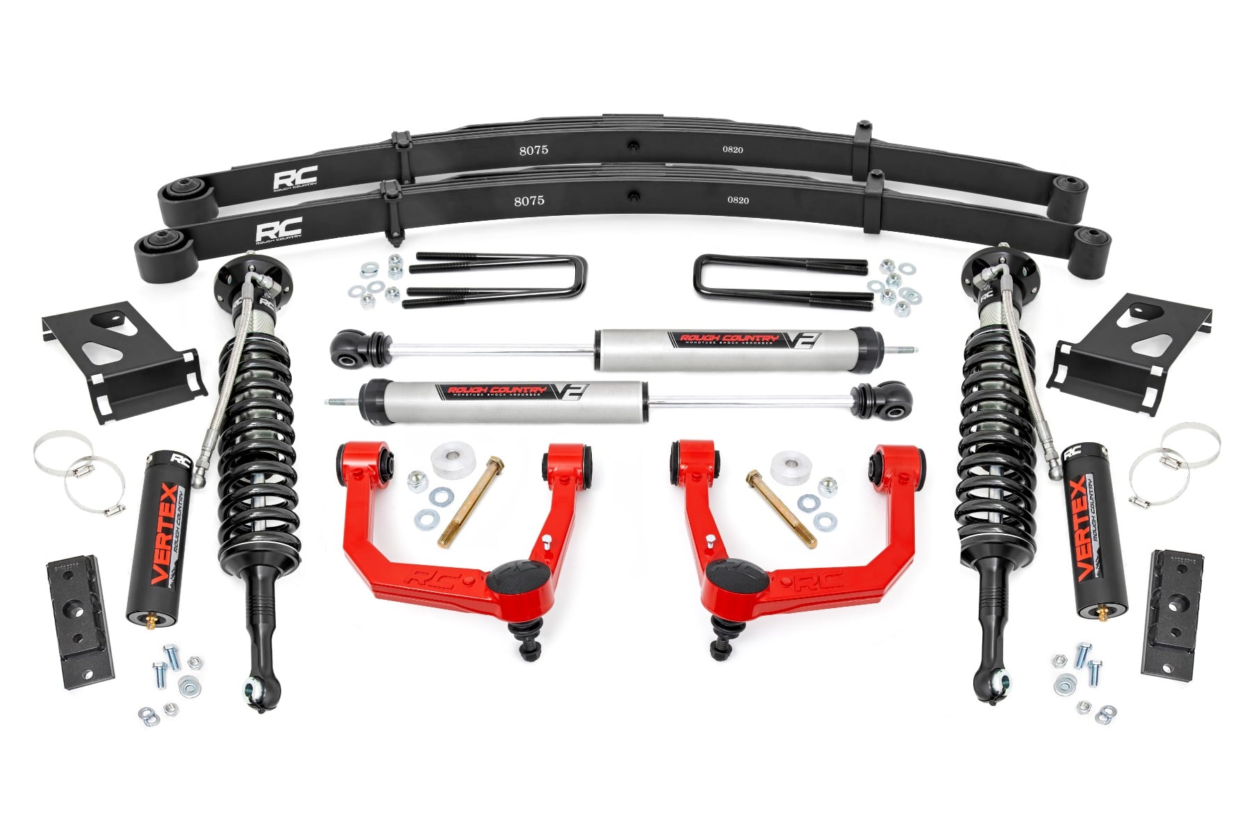 3,5-Zoll-Lift Kit | Rote obere Querlenker | Vertex/V2 | Toyota Tacoma 2WD/4WD (2005–2023) — Bild 2