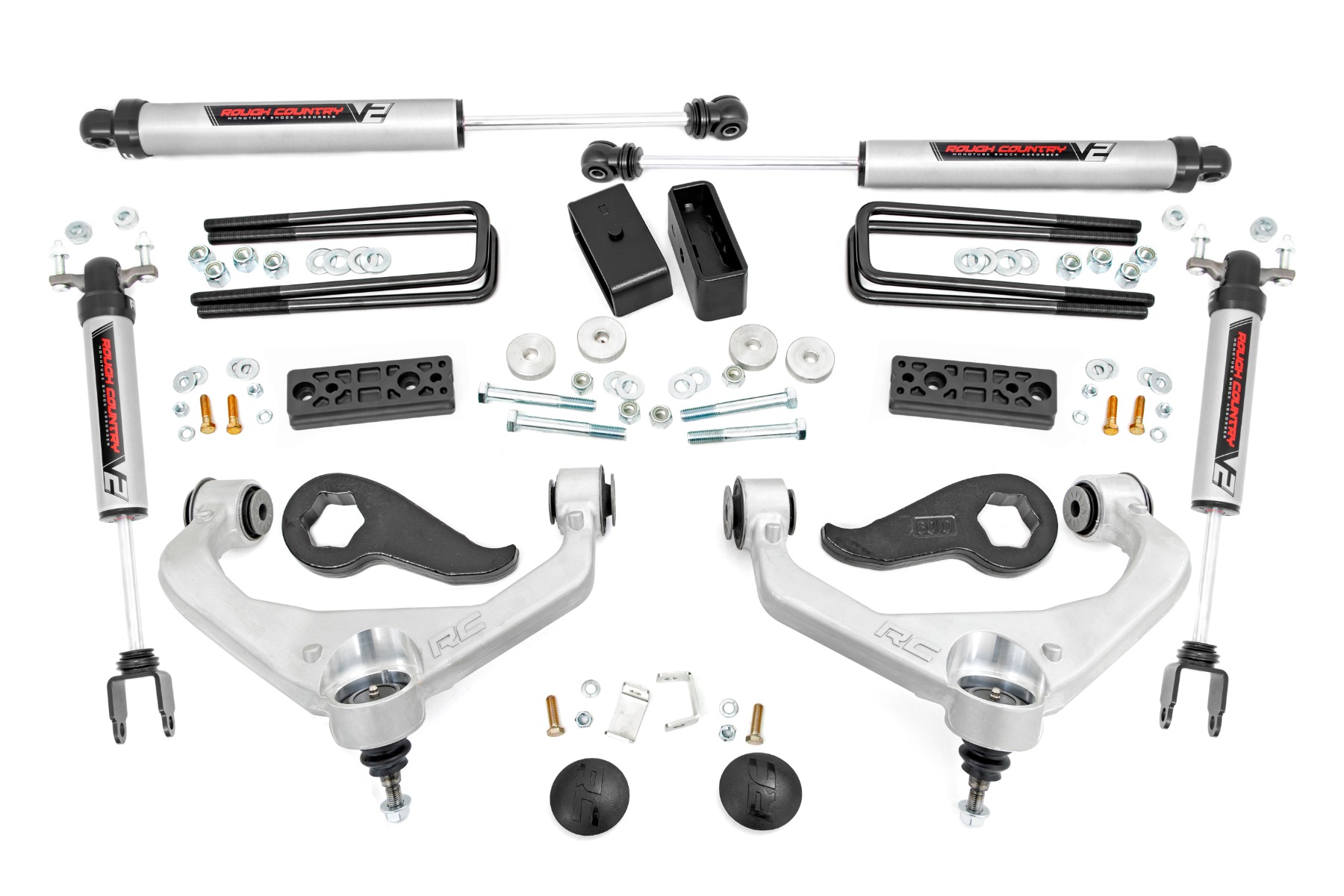 3-Zoll-Lift Kit | Obere Querlenker | V2 | Mit Zusatzfedern | Chevy/GMC 2500HD/3500HD (20–26)