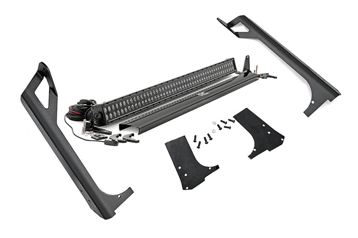 LED-Beleuchtungsset | Windschutzscheibenhalterung | 50 Zoll Schwarz, zweireihig | Jeep Wrangler TJ (97–06)