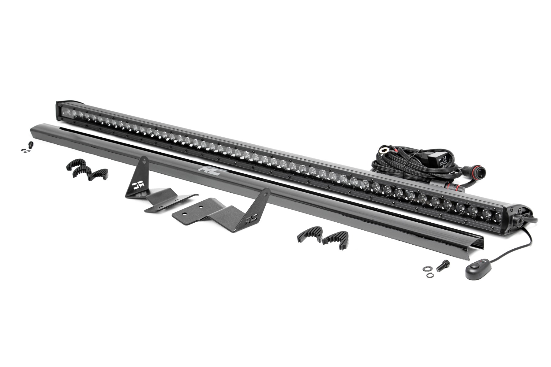 LED-Beleuchtungsset | Obere Windschutzscheibe | 50 Zoll Schwarz, einreihig | Ford Bronco (21–26)