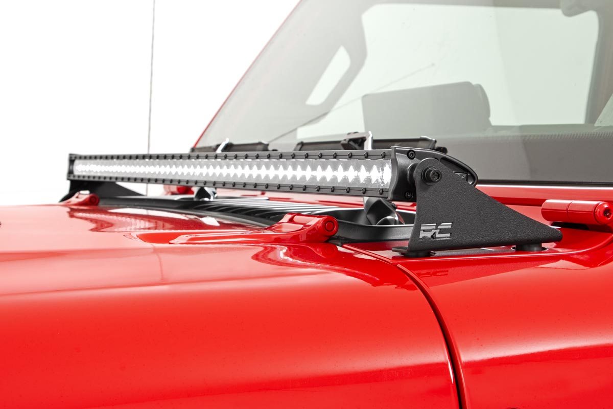LED-Beleuchtungsset | Montage an der Motorhaube | 50" Spectrum Single Row | Jeep Gladiator JT/Wrangler JL (18–26) — Bild 3