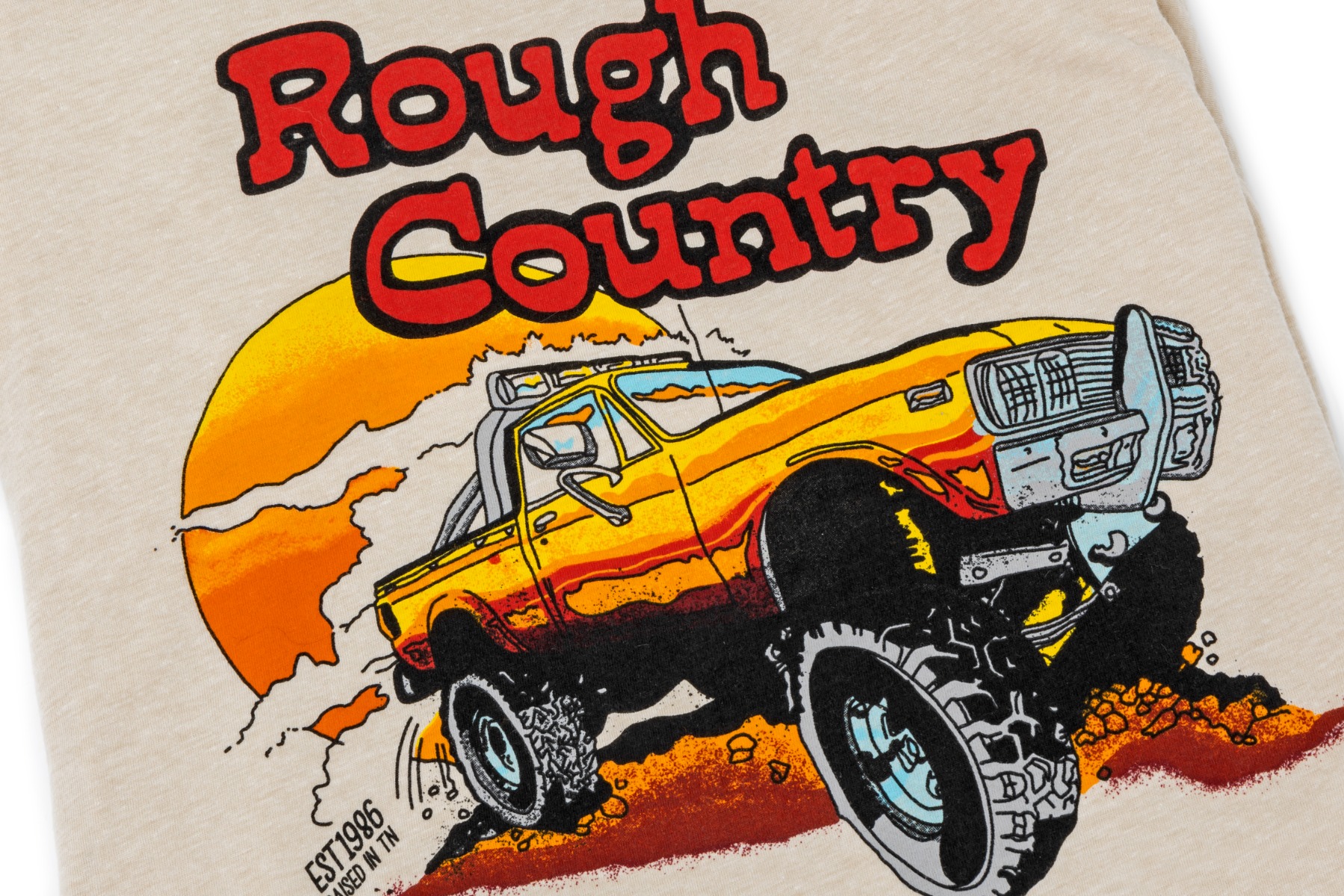 Rough Country T-Shirt | Throwback | Creme | MD — Bild 2