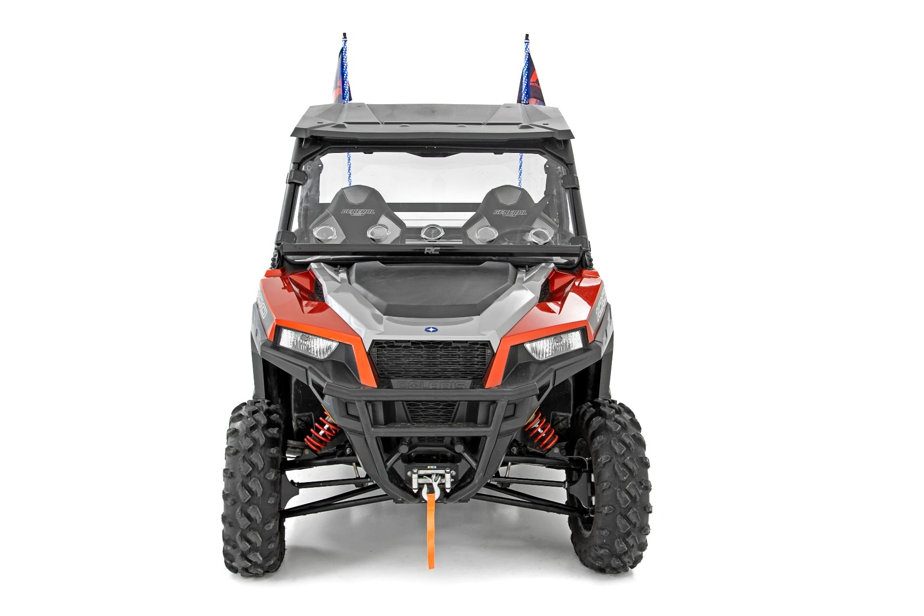 Belüftete Vollwindschutzscheibe | Kratzfest | Polaris General XP 4 1000 — Bild 4