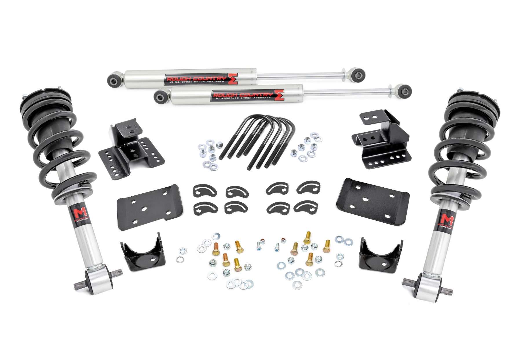 2-Zoll-Tieferlegungssatz | 4-Zoll-Tieferlegung hinten | M1 | Chevy/GMC 1500 (14–18 & Classic)