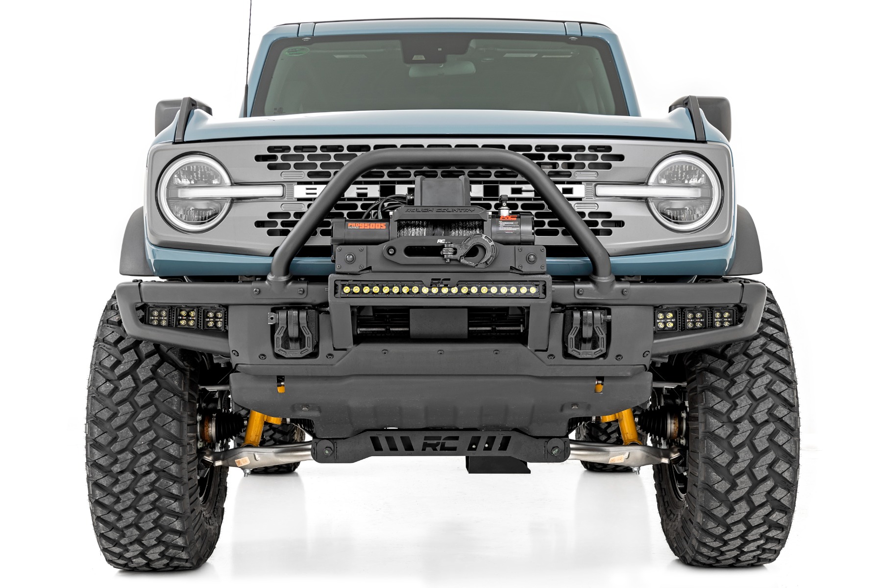 LED Light Kit | Fog Mount | Triple 2" Black Pair | Flood | Ford Bronco (21-26) — Bild 5