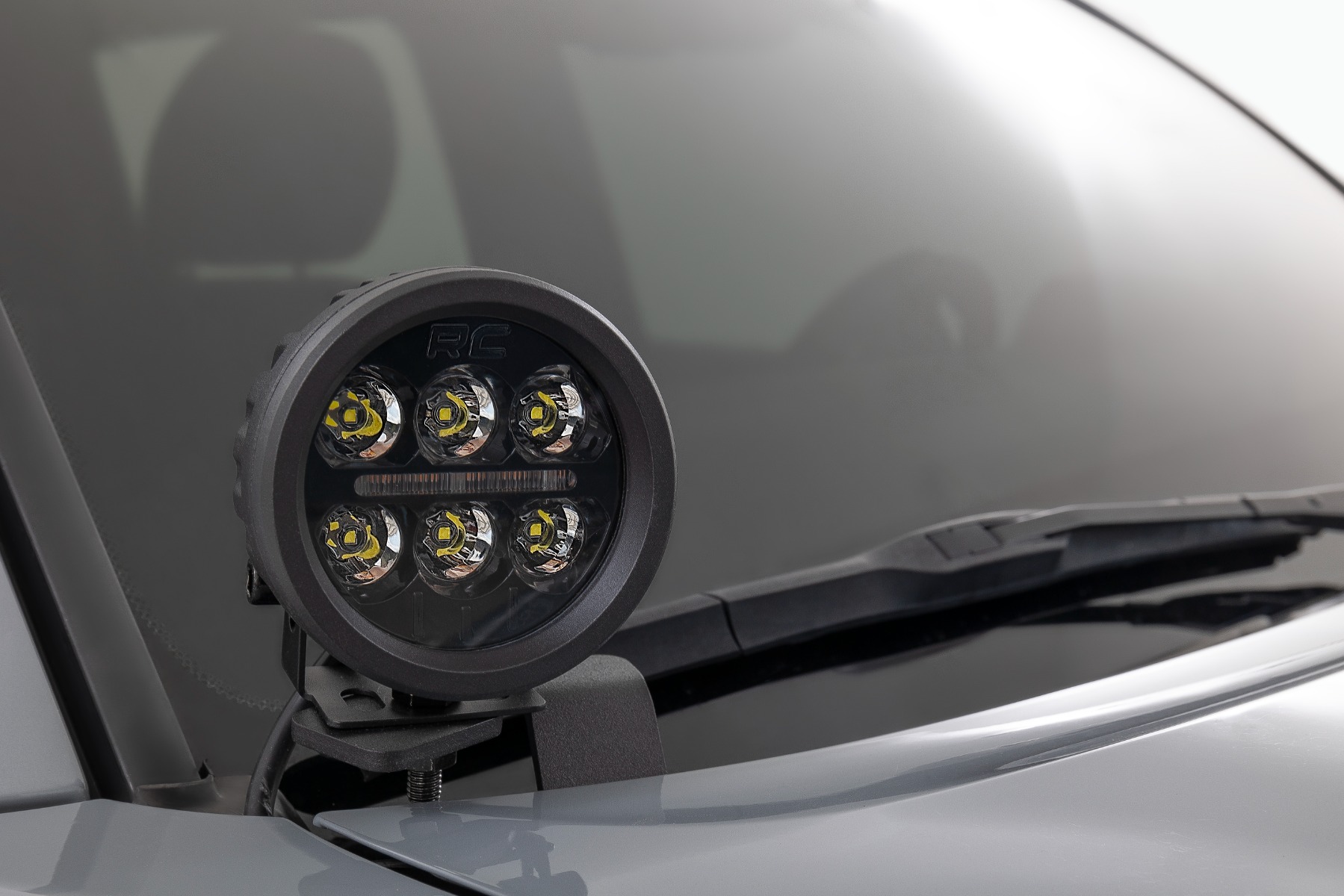 LED Light Kit | Ditch Mount | 2" Black Pair | White DRL | Toyota Tacoma (16-23) — Bild 2