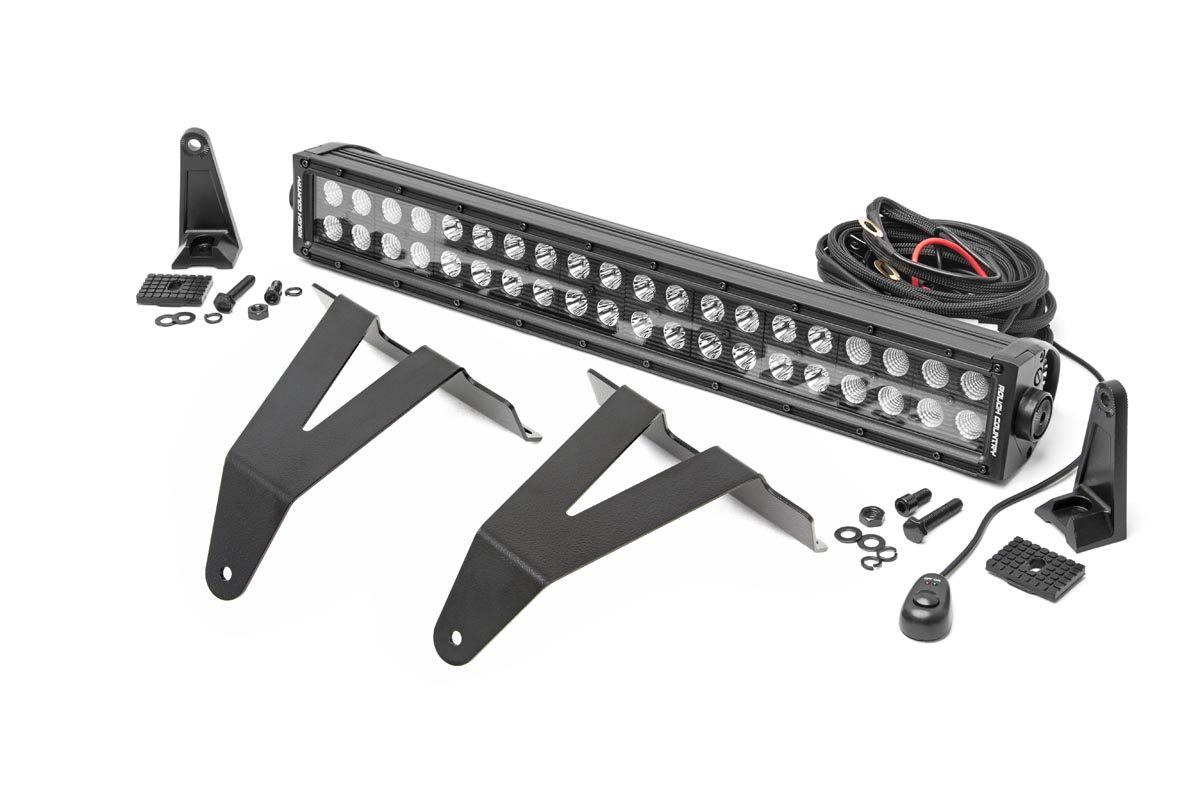 LED-Beleuchtungsset | Stoßstangenmontage | 20" Schwarz, zweireihig | RAM 1500 2WD/4WD (19–24)