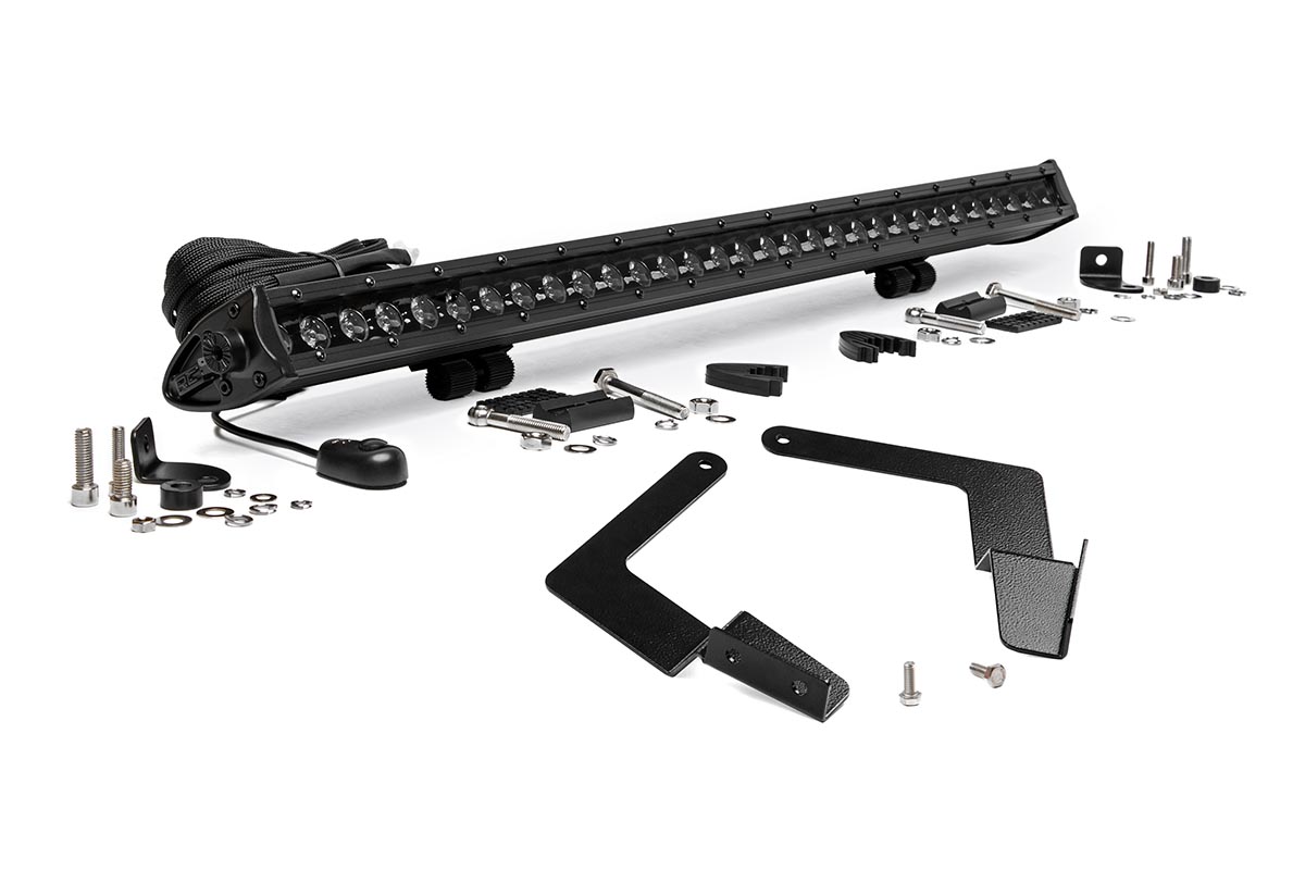 LED-Beleuchtungsset | Befestigung am unteren Kühlergrill | 30" Schwarz, einreihig | Toyota Tacoma (2016–2023)