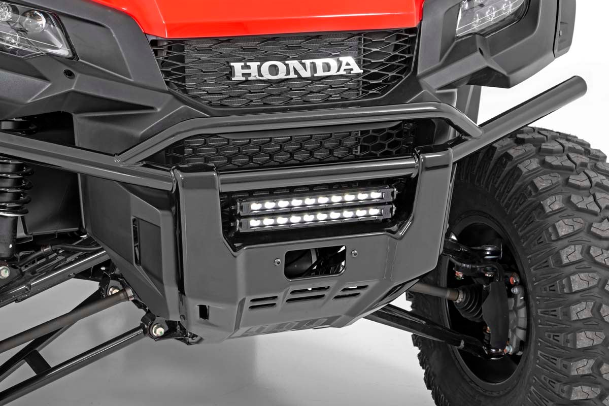 LED-Beleuchtungsset | Stoßstangenmontage | 10 Zoll Schwarzes Slimline-Paar | Honda Pioneer 1000 — Bild 9
