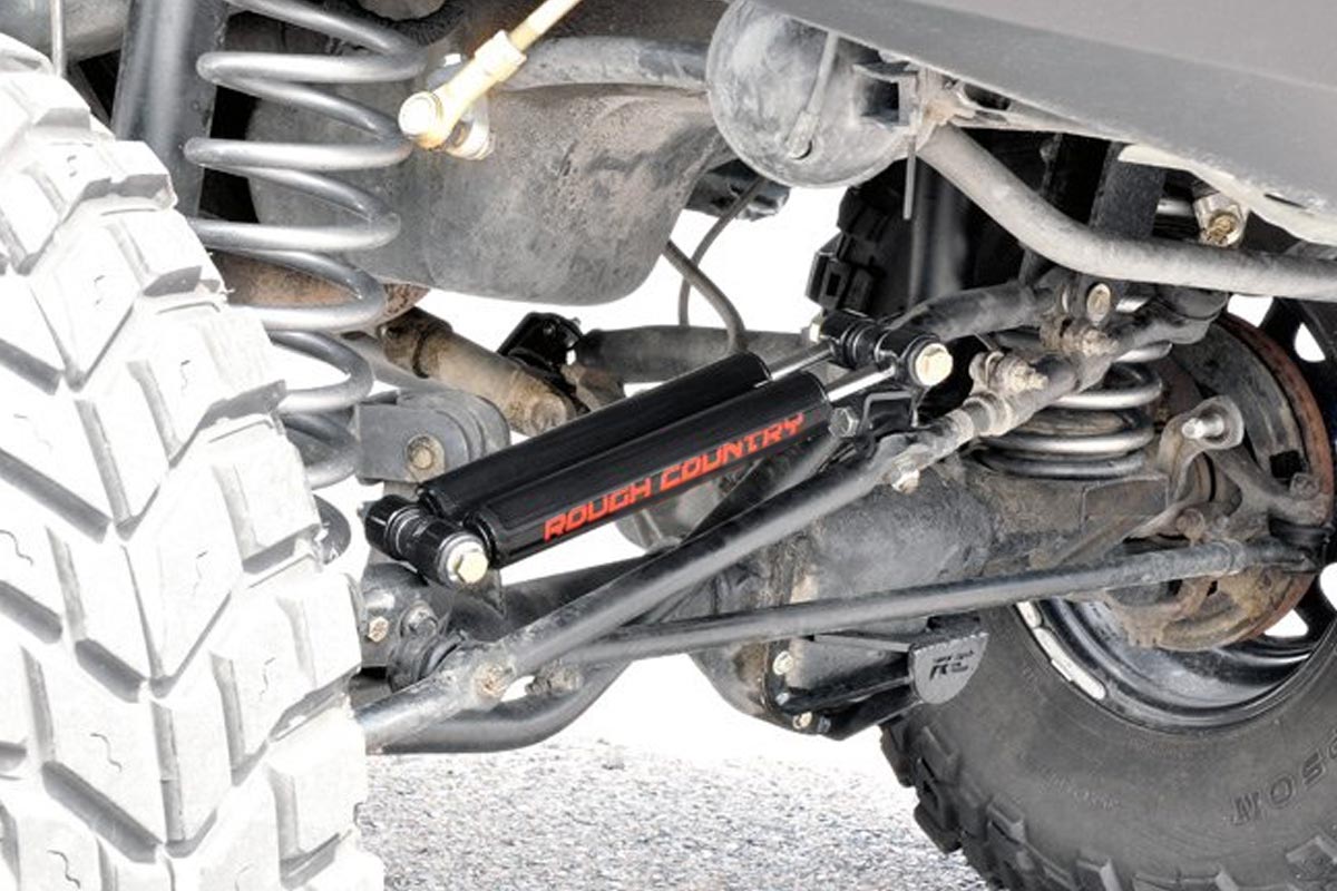 Doppelter Lenkungsstabilisator | Höherlegung um 2,5–6,5 Zoll | Jeep Comanche MJ/Wrangler TJ/Wrangler Unlimited — Bild 2