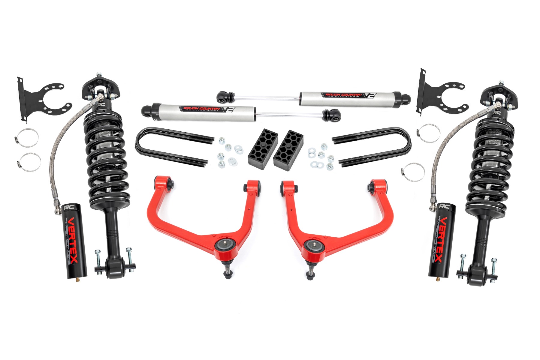 3.5 Inch Lift Kit | Vertex/V2 | Chevy Silverado 1500 2WD/4WD (2025-2026) | Red — Bild 5