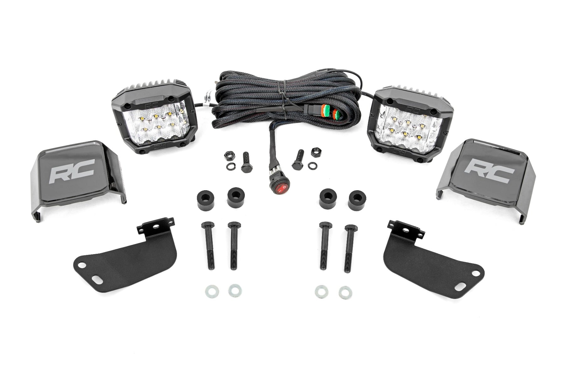 LED-Beleuchtungsset | Frontmontage | 3 Zoll Chrom-Paar | Weitwinkel | Segway 570 F