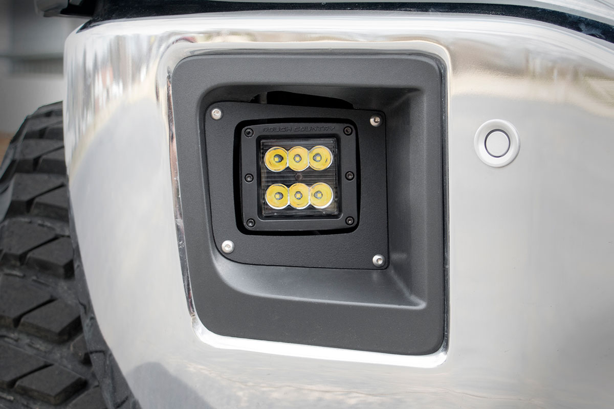 LED Light Kit | Fog Mount | 2" Black Pair | GMC Sierra 1500 2WD/4WD (14-15) — Bild 2